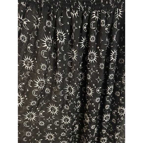 Cyn & Luca 90’s Black & White Celestial Whimsygoth Sun & Moon Witchy Dress - Picture 7 of 10